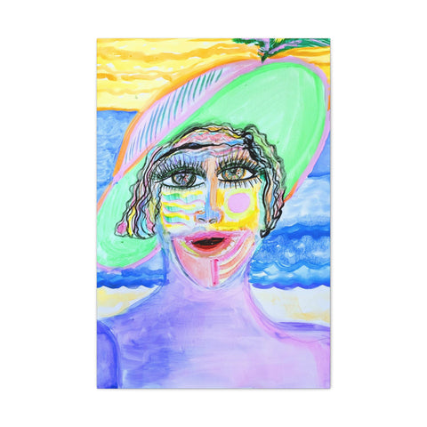 Gallery  - Sunbathing With Selma -  Canvas Print