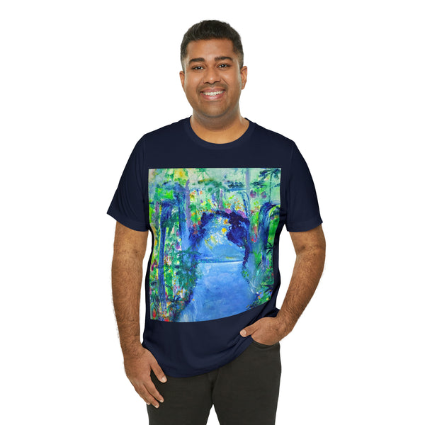 SECRET ISLAND CAVE 2 Wearable Art Unisex Jersey Short Sleeve Tee