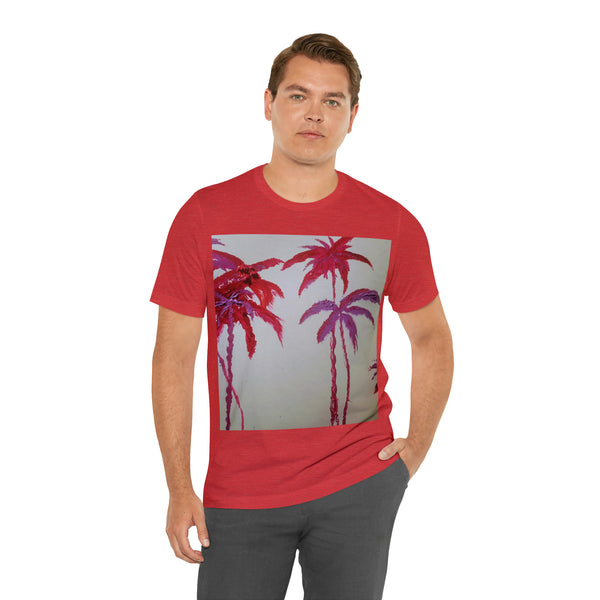 CRIMSON PALM   Wearable Art Unisex Jersey Short Sleeve Tee