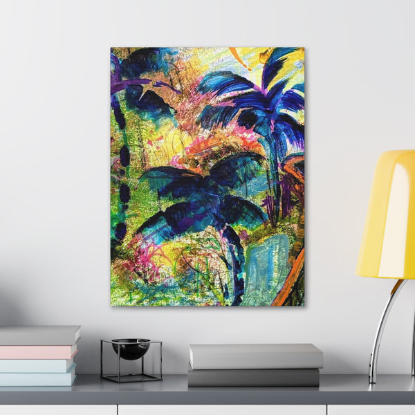 Gallery - Blue Palms - Canvas Print