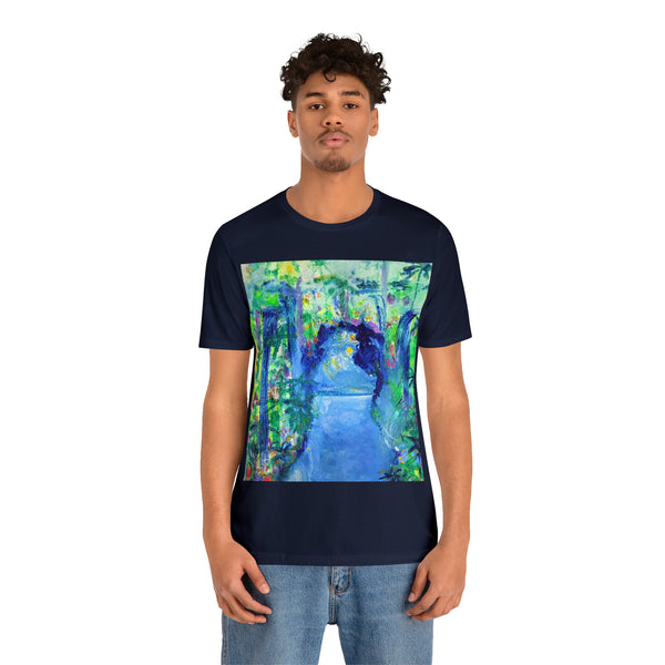 SECRET ISLAND CAVE 2 Wearable Art Unisex Jersey Short Sleeve Tee