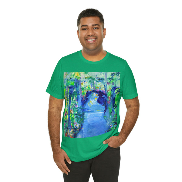 SECRET ISLAND CAVE 2 Wearable Art Unisex Jersey Short Sleeve Tee