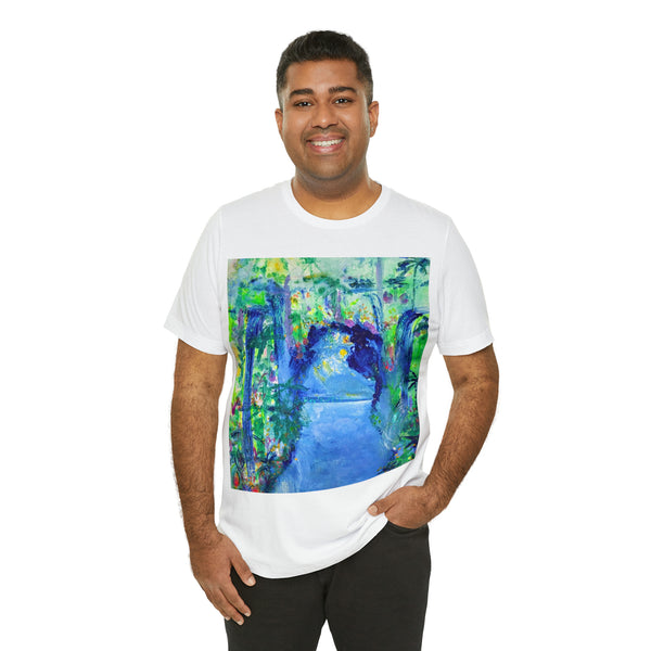 SECRET ISLAND CAVE 2 Wearable Art Unisex Jersey Short Sleeve Tee