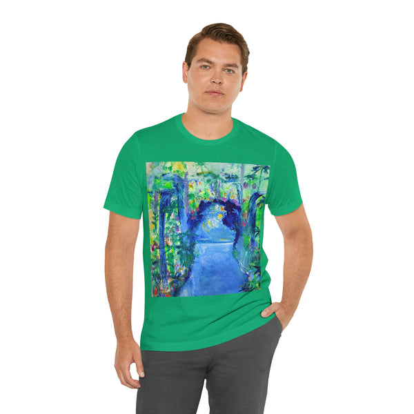 SECRET ISLAND CAVE 2 Wearable Art Unisex Jersey Short Sleeve Tee