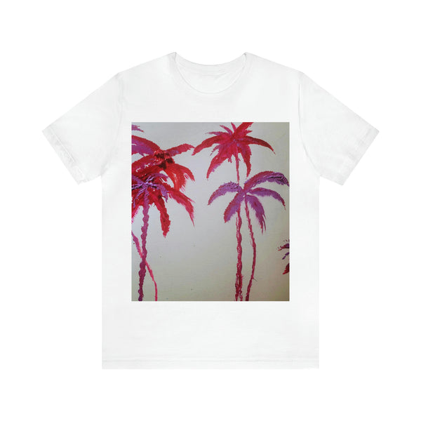 CRIMSON PALM   Wearable Art Unisex Jersey Short Sleeve Tee