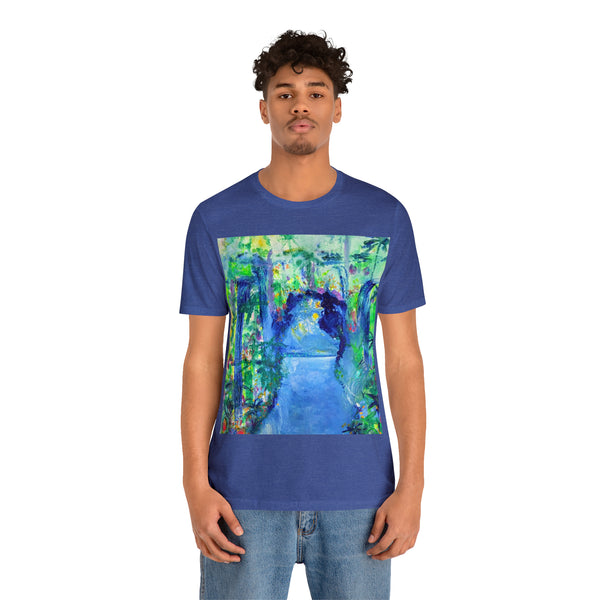 SECRET ISLAND CAVE 2 Wearable Art Unisex Jersey Short Sleeve Tee