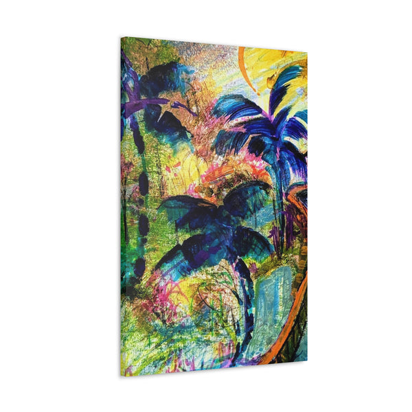 Gallery - Blue Palms - Canvas Print