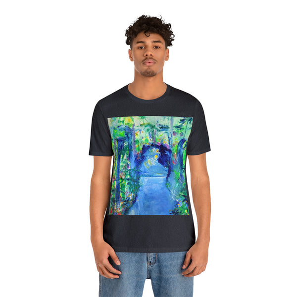SECRET ISLAND CAVE 2 Wearable Art Unisex Jersey Short Sleeve Tee