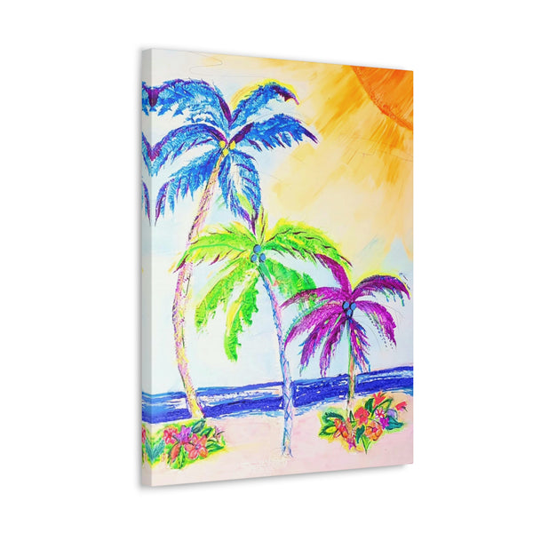 Gallery  - Three  Palms -  Canvas Print