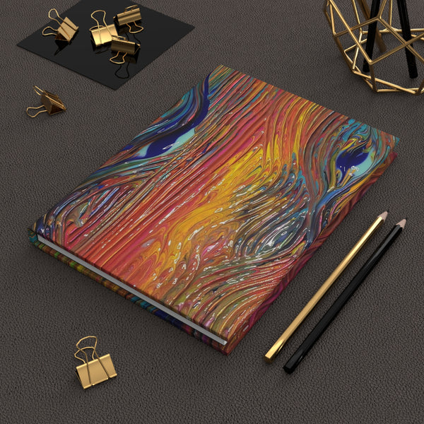 GO WITH THE FLOW  Hardcover Journal Matte