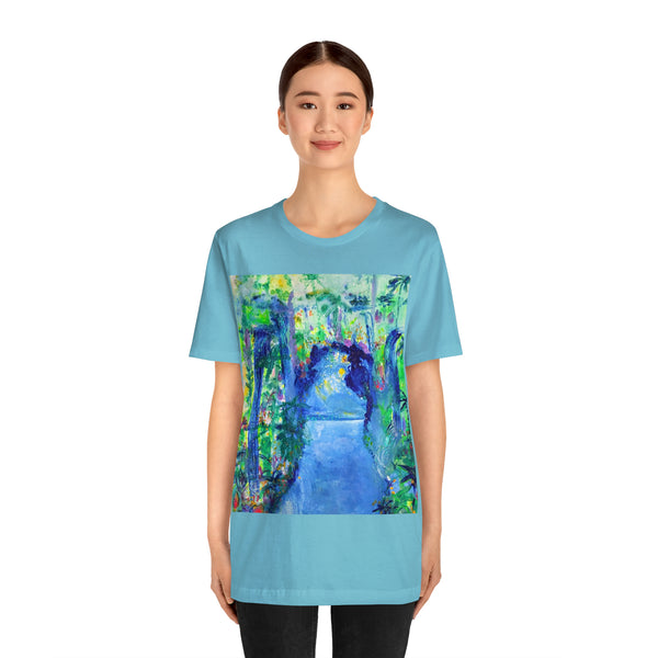 SECRET ISLAND CAVE 2 Wearable Art Unisex Jersey Short Sleeve Tee