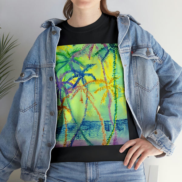 Wearable Art  T-Shirt  --Evening Palms---