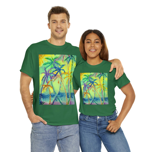 Wearable Art  T-Shirt  --Evening Palms---
