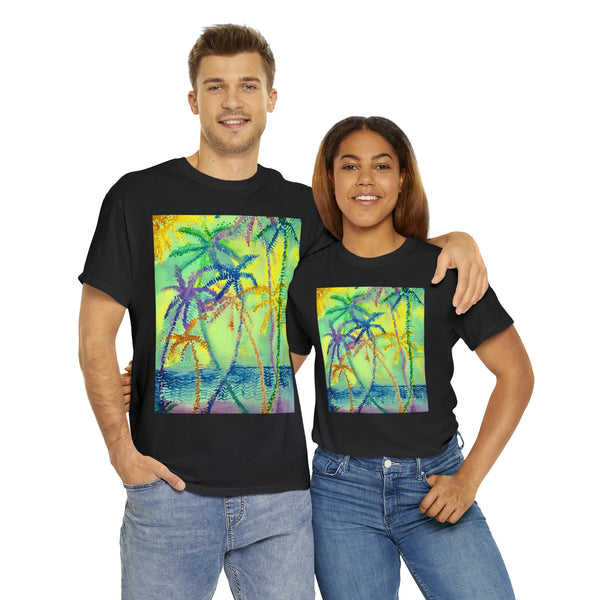 Wearable Art  T-Shirt  --Evening Palms---