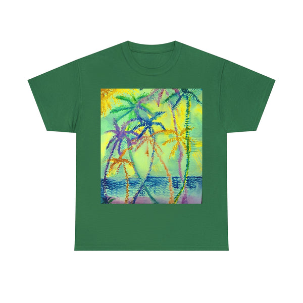 Wearable Art  T-Shirt  --Evening Palms---