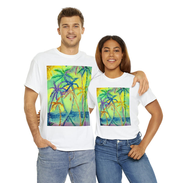 Wearable Art  T-Shirt  --Evening Palms---