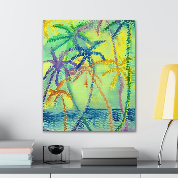 Gallery Art     -- EVENING PALMS  --  Canvas Prints