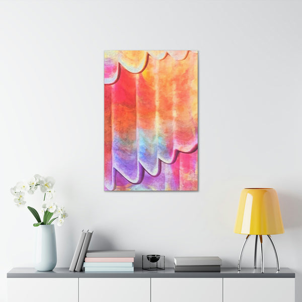 Gallery Art   - Pleated Pastel - Printed  Canvas