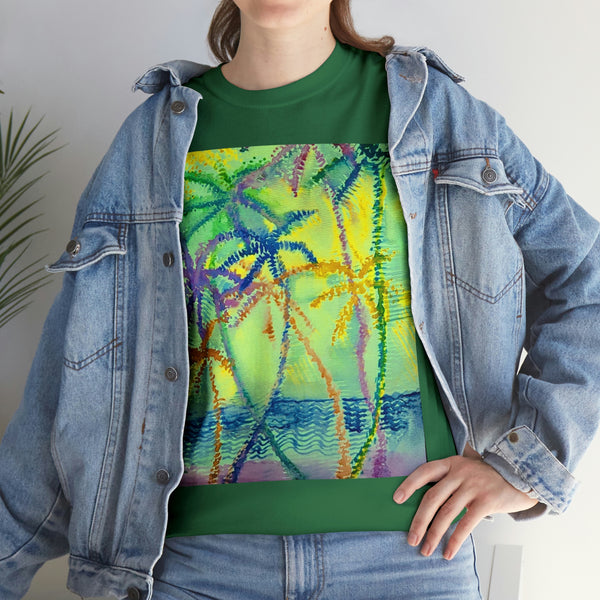 Wearable Art  T-Shirt  --Evening Palms---