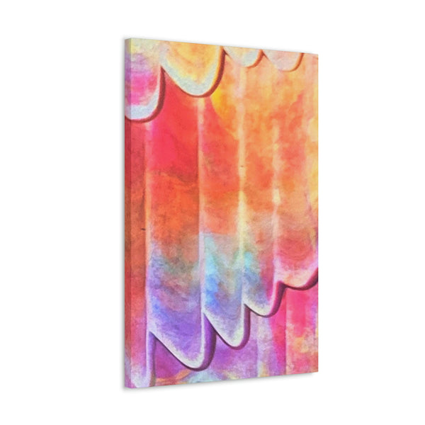 Gallery Art   - Pleated Pastel - Printed  Canvas