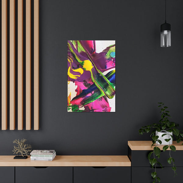 Gallery Art -Yellow Loves Purple -   Printed Canvas