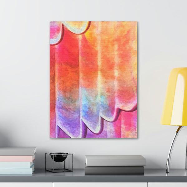 Gallery Art   - Pleated Pastel - Printed  Canvas