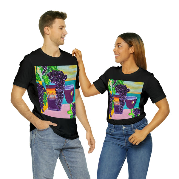 Wearable Art T Shirt --Wine Time-    Unisex Jersey Short Sleeve Tee