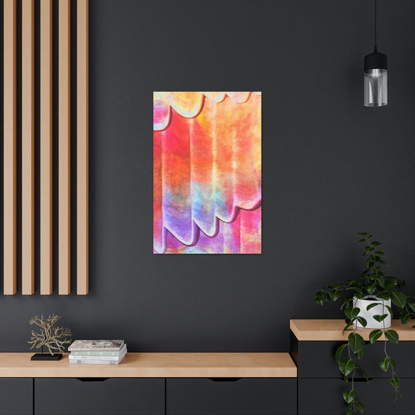 Gallery Art   - Pleated Pastel - Printed  Canvas