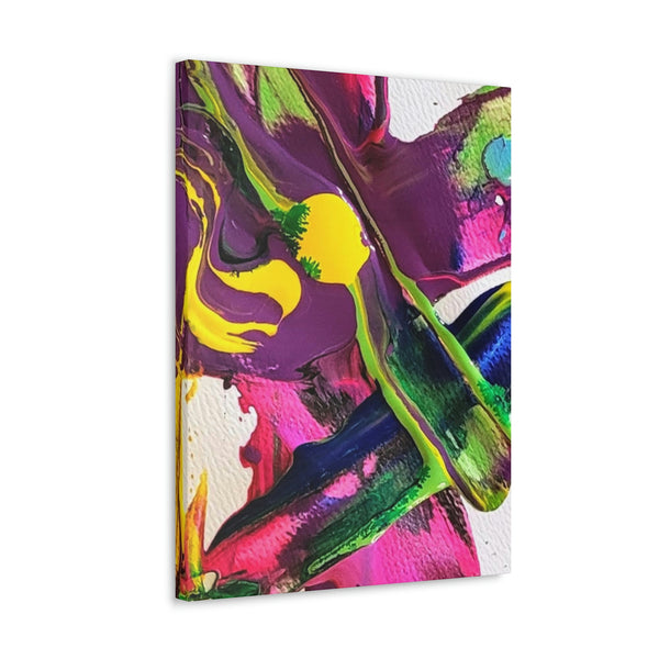 Gallery Art -Yellow Loves Purple -   Printed Canvas