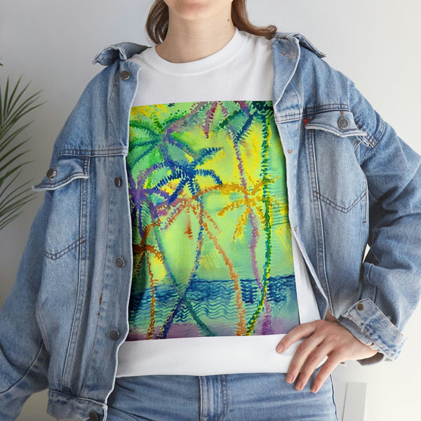 Wearable Art  T-Shirt  --Evening Palms---
