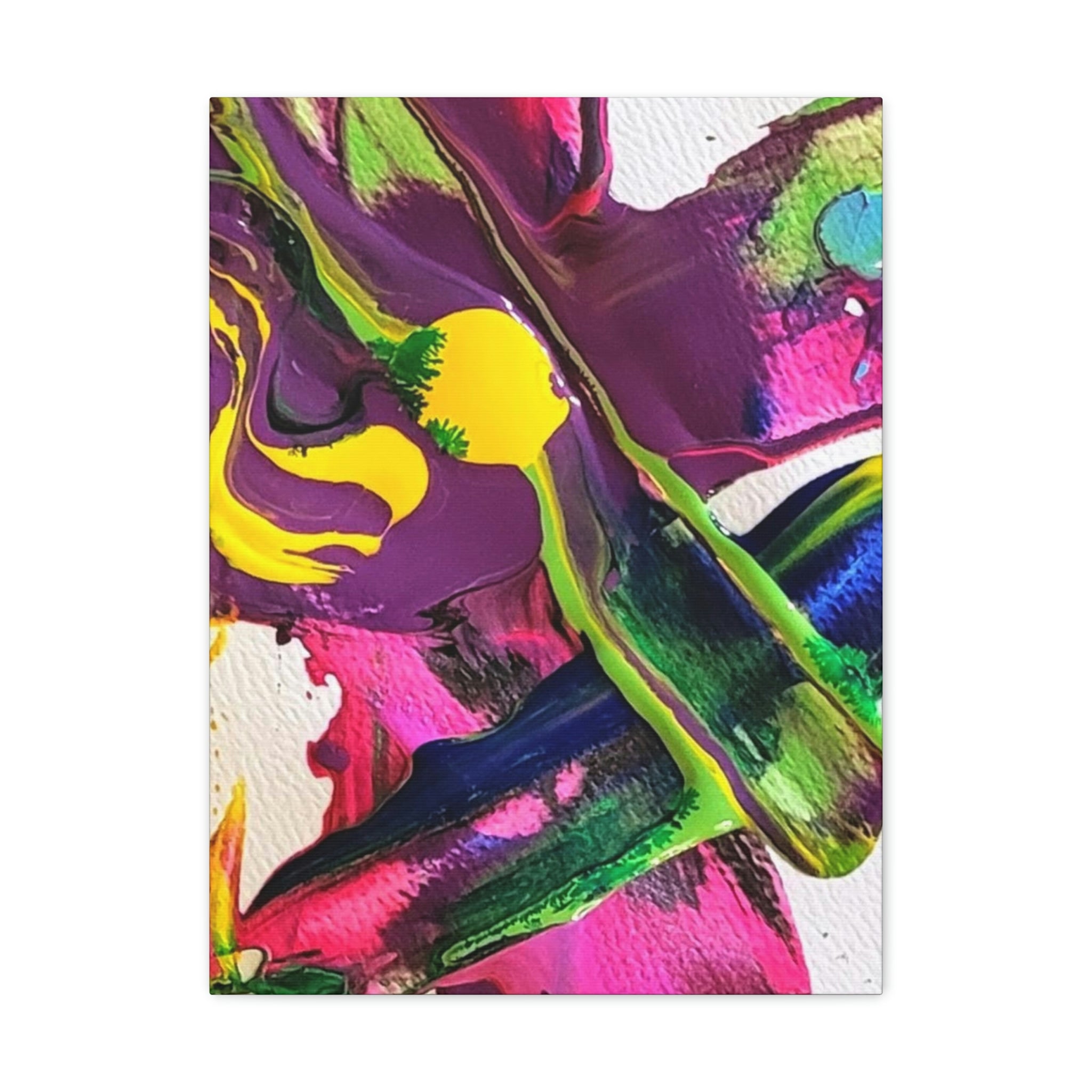 Gallery Art -Yellow Loves Purple -   Printed Canvas