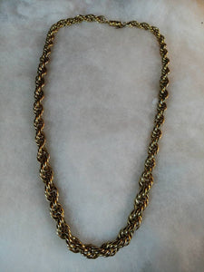 Les Bernard Vintage Gold... Dramatic Heavyweight in Vintage Design. Necklace of Serious Style & Substance...
