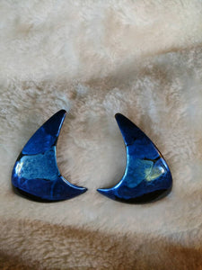 Beauty by "Berebi"  Bright Blues light up Your Eyes..! Sassy Shape Crescent Class. Vintage is Original..!