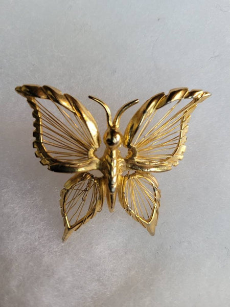 Brooks Vintage Beautiful Butterfly Pin Delicate Detail