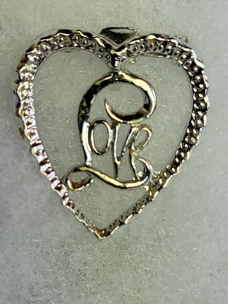 Heart of Love Vintage  Pin by Gerrys circa 60s