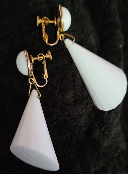 Sensational  Sixties by M. HASKILL White Angeled Dangles