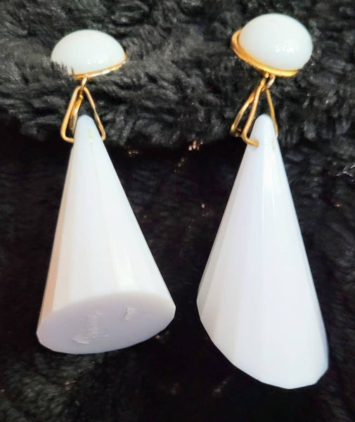 Sensational  Sixties by M. HASKILL White Angeled Dangles