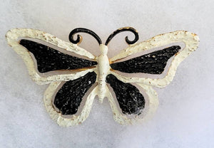 Vintage  Butterfly  Black & White by JJ Figural s