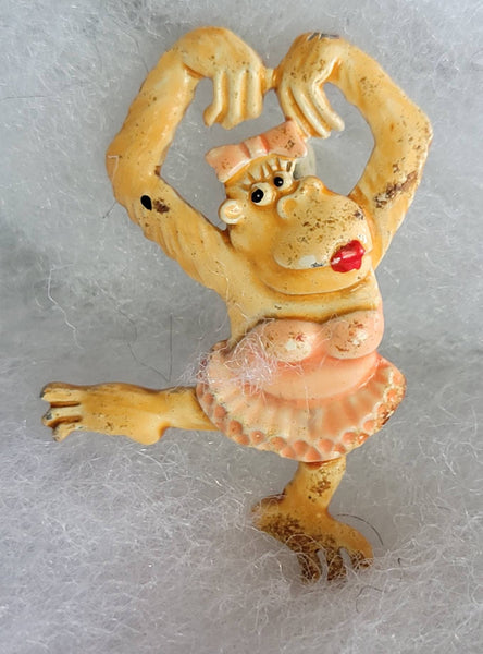 JJs Fun Vintage Figurals Dancing Ape Ballet in A Tutu