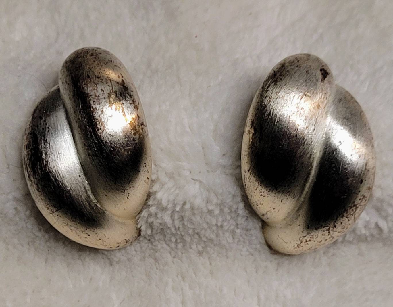 Ann Kline Vintage Modenist Silver Studs