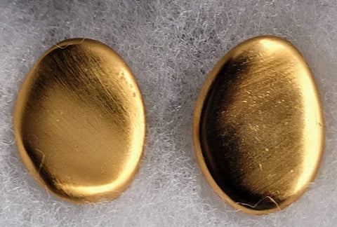 Ann Kline Gloria's Brushed Gold Timeless  Vintage Studs