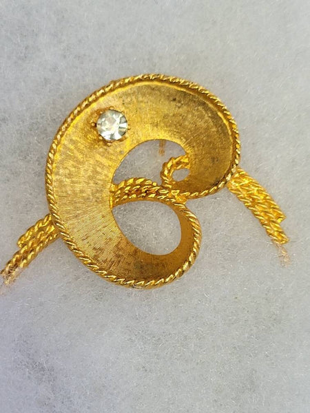 Vintage Mamselle Gorgeous  Golden Era Rhinestone  Pin...