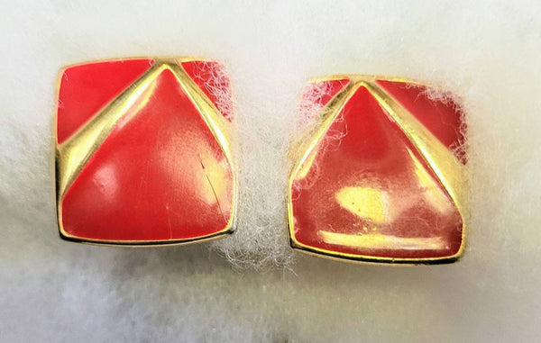 Pat Pending 60s Red & Gold Square Clips