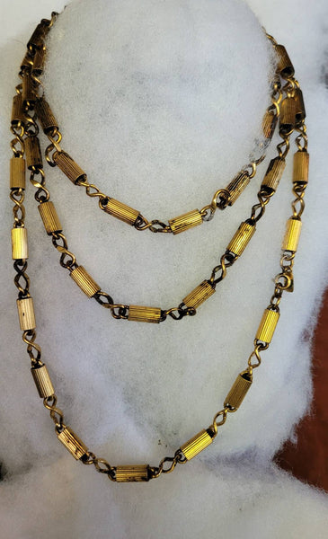 1960s Monet Necklace Classic Rare Barrel Chain