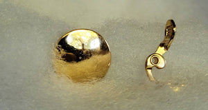 Monet must have Classic Vintage Gold Disc Earrings