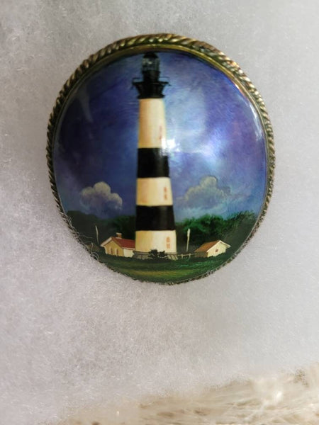 Bodie Island Lighthouse  Original Art  Pin by C. TpuzopceBo 2000