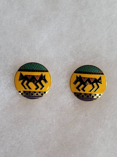 Laurel Burch "Copic Horse" Circa 1988 Presented On Original Dated Card..! Perfect Personalized Gift for "Laurel Lovers"