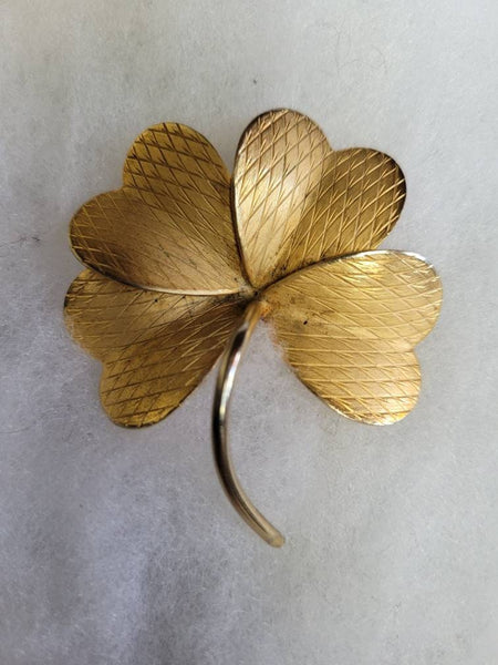 Lucky Golden  4 LEAF Clover by Designer Giovanni...