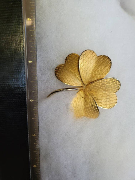 Lucky Golden  4 LEAF Clover by Designer Giovanni...