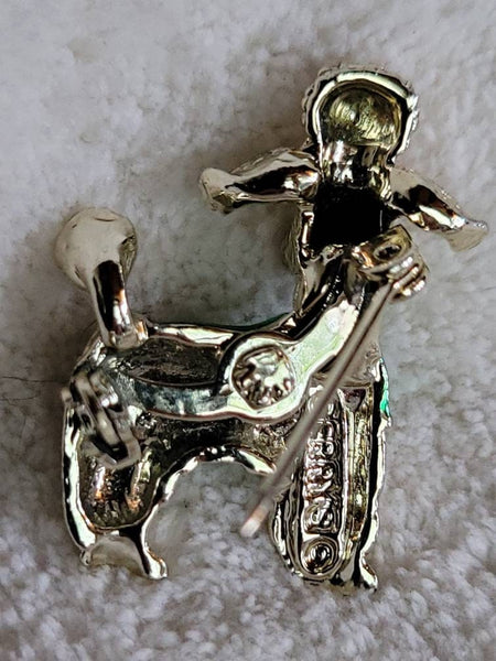 Vintage Poodle Pin by Gerrys... Petite Silver Sweetie